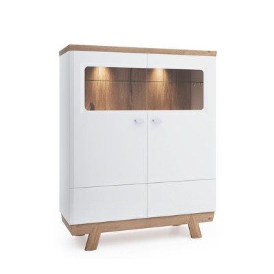 Wohnzimmer Garnitur Set Wohnwand Sideboard Vitrine Regal Design Hotel Möbel Neu