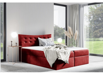 Bett Bettkasten Boxspringbett Schlafzimmer Polster Design Doppel Hotel 180x200 