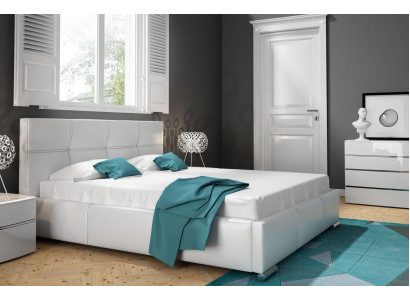 Bettrahmen Design Doppel Hotel Modern Bett Schlafzimmer Betten Weiß Neu