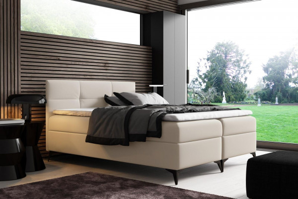 Bett mit Bettkasten 180x200 Boxspringbett Design Doppel Hotel Modern Betten Neu