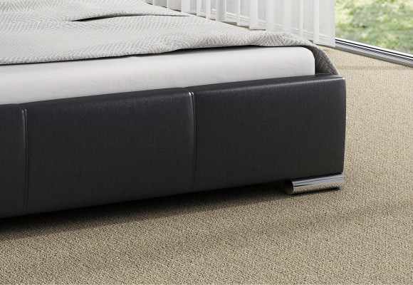 Bettrahmen Betten Ehebett Modern Bett Kunstleder Polsterbett Doppelbett Schwarz