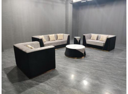 Medusa Sofagarnitur Möbel Couch Set 4tlg. Komplette Garnitur Couchtisch