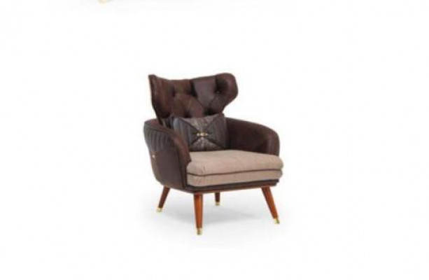 Einsitzer Sofa Couch Sessel Ohrensessel Polster Möbel Fernseh Relax