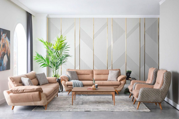 Sofagarnitur Couch Sofa Sets Polster Möbel Sitzgarnitur 4 tlg. Set Polster