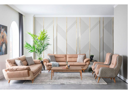 Sofagarnitur Couch Sofa Sets Polster Möbel Sitzgarnitur 4 tlg. Set Polster