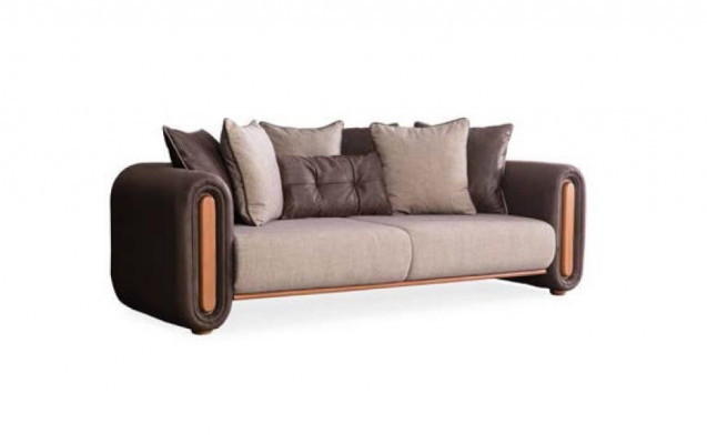 Luxus Couch Möbel Sofas Couchen 3tlg. Set Garnitur Sofagarnitur Stoff
