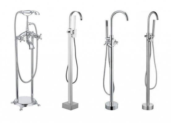 Exclusive Badewanne Weiß Bade Wannen freistehende Acrylwanne Design