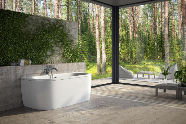 Badewannen Rechteckige Design Rund Badewanne Weiß Moderne