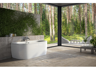 Badewannen Rechteckige Design Rund Badewanne Weiß Moderne