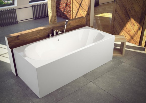 Badezimmer Unförmige Wanne Eck Badewannen Design Wannen Weiß