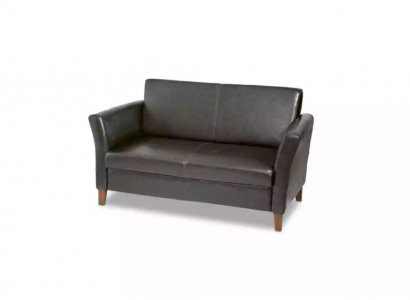Schwarzer Arbeitszimmer Zweisitzer Möbel Couch Office Sitzer Sofa