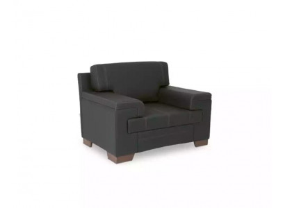 Sessel Textil Stoff Büromöbel Schwarz Polstersessel Arbeitzimmer