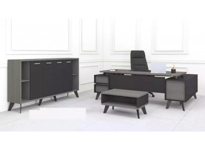 Arbeitszimmer Büro Möbel Schreibtisch Couchtisch Aktenschrank 3tlg Set