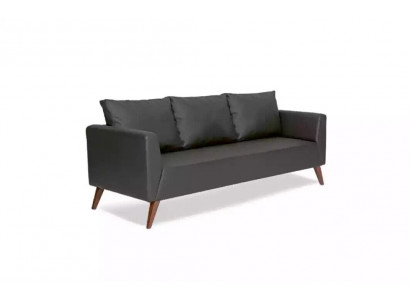 Designer Sofa Schwarze Couch Büromöbel Luxus Arbeitszimmermöbel