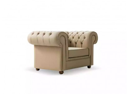 Chesterfield Sessel Luxus Büromöbel Einsitzer Polstersessel Modern