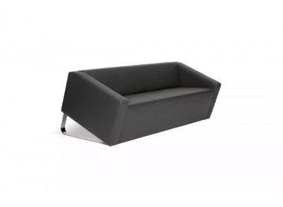 Stilvolles Sofa Büro Dreisitzer Textilcouch Wohnzimmermöbel