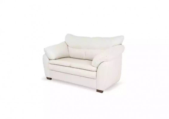 Weiße Designer Zweisitzer Couch Luxus Büromöbel Polstermöbel Modern