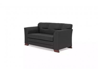 Schwarzer Zweisitzer Moderne Office Möbel Polster Sofas Arbeitszimmer