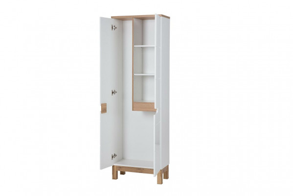 Badschrank Hochschrank Schrank Aufbewahrung Dekorative Badezimmer Weiß Bad