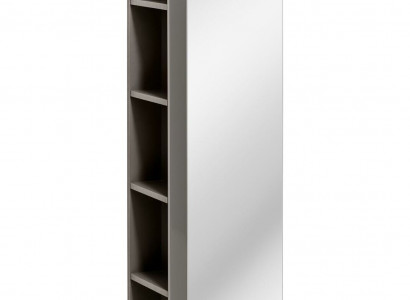 Badezimmer Hochschrank mit Spiegel Tür Regal Badschrank Badmöbel
