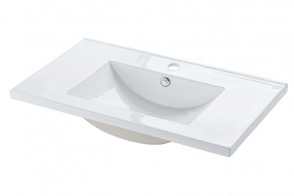 Keramik Waschtisch Waschbecken Einsatz Becken Weiß Waschbecken