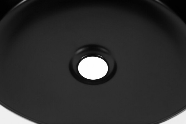 Rundbecken Aufsatz waschbecken Schwarz Weiß Becken Waschtisch