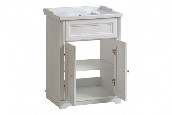Badmöbel Antik Stil Becken Landhaus Badezimmer 60cm Waschbecken
