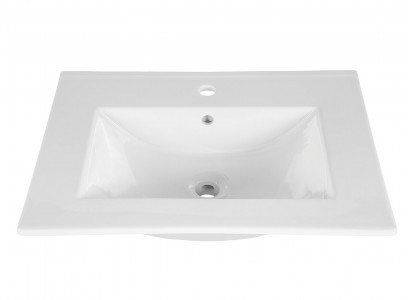 Waschtisch Einbauwaschtisch Waschbecken 81 x 46 cm Weiß Waschtisch