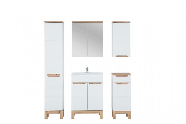Design Möbel Waschbecken Badezimmer Bad Set Garnitur Schrank Badmöbelsets 5tlg.