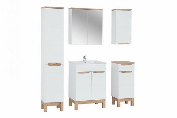 Design Möbel Waschbecken Badezimmer Bad Set Garnitur Schrank Badmöbelsets 5tlg.