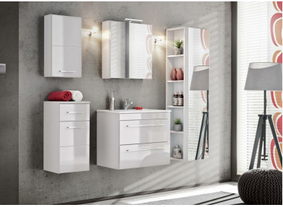 Design Badezimmer Möbel Deko Bad 5 tlg. Set Garnitur Schrank Waschbecken