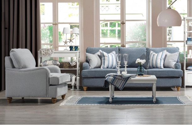 Sofagarnitur 2tlg Wohnzimmer Einrichtung Dreisitzer Sofa Luxus Sessel Neu