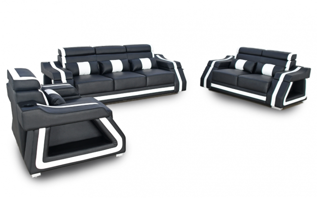 Sofagarnitur 3+2+1 Sitzer Set Design Sofa Polster Couchen Couch Modern Garnitur