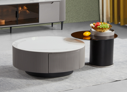 Runder Set 2x Couchtische Kaffeetisch Beistelltisch Design Wohnzimmer