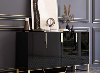 Sideboard Holz Wohnzimmer Anrichte Möbel Kommode Schrank Modern Neu