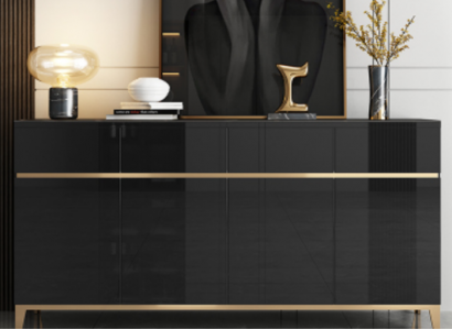 Sideboard Luxus Schrank Regal Holz Anrichte Wohnzimmer Modern Designer