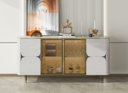 Kommode Holz Schränke Anrichte Weiß Möbel Sideboard Schrank Modern Neu