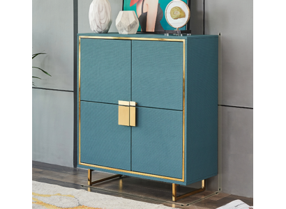 Modern Sideboard Blau Wohnzimmer Kommode Luxus Regale Möbel Neu
