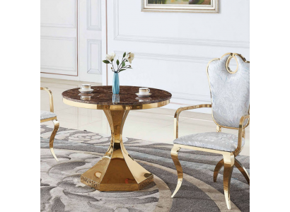 Esstisch Möbel Luxus Holz Modern Edelstahl Wohnzimmer Design Neu Gold