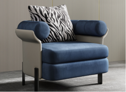 Sessel Lounge Designer Lehn Stuhl Polster Sofa 1 Sitzer Wohnzimmer Neu