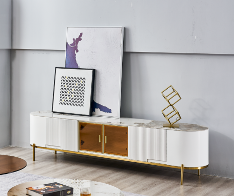 Luxus rtv Lowboard tv Ständer Sideboard Wohnzimmer Holz Weiß Modern