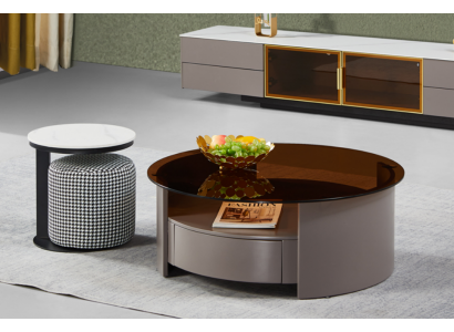 Grauner Couchtisch Tisch Beistelltisch Kaffeetisch Luxus Design Modern