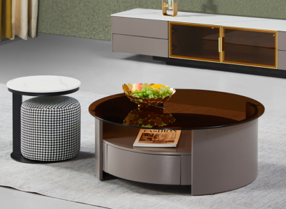 Grauner Couchtisch Tisch Beistelltisch Kaffeetisch Luxus Design Modern
