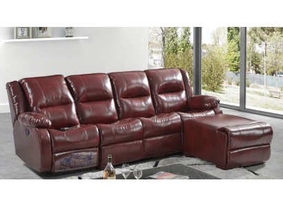 Sofa 4 Sitzer Polster Kunstleder Wohnlandschaft Sofas Pouffe Luxus Möbel Neu
