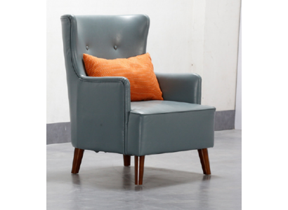 Design Ohrensessel Kunstleder Couch Sofa Polster Einsitzer Sessel Neu