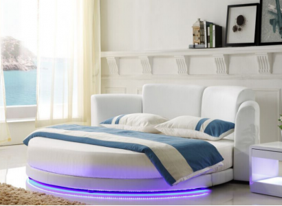 Bett Rund Betten Doppel Luxus Schlafzimmer Möbel Rundes Hotel Gestell Neu