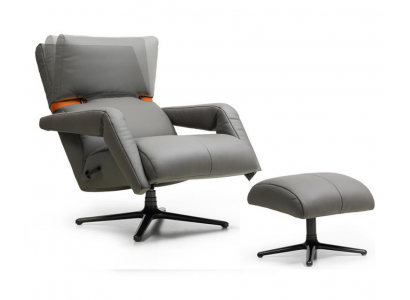 Luxus Sessel Möbel Club Lounge Relax Kunstleder Einrichtung Wohnzimmer