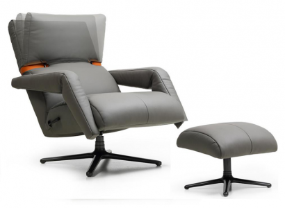 Luxus Sessel Möbel Club Lounge Relax Kunstleder Einrichtung Wohnzimmer