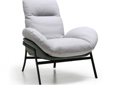 Sessel Sitz Möbel Design Wohnzimmer Polster Holz Moderne Luxus Neu