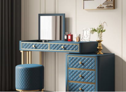 Schminktisch Kosmetik Tisch Spiegel Design Konsolen Kommode Tische